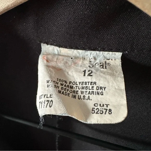 Hard Rock Cafe Vintage 90s Waitress Employee Uniform Dress Sz 12 Save The Planet - Picture 4 of 9